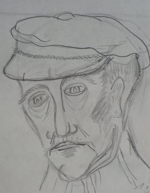 Metallarbeiter, 1977, Bleistift-Papier, 19x21.jpg